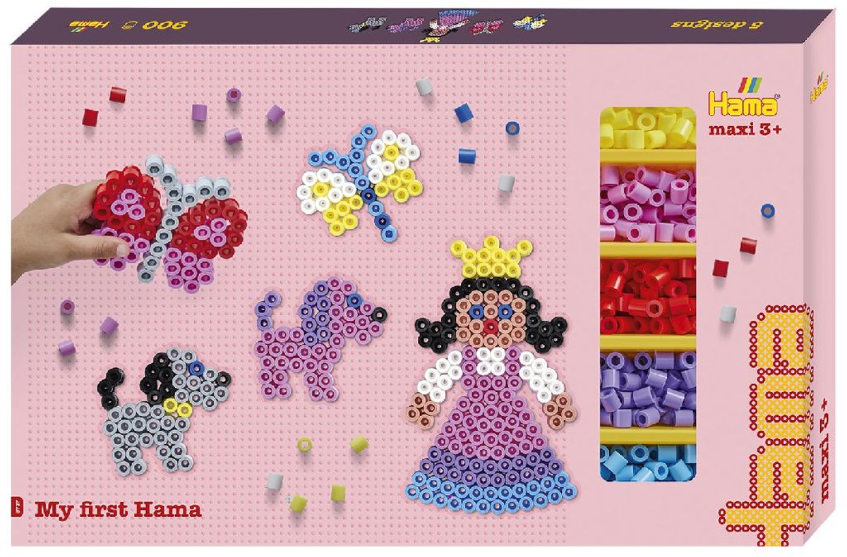 Hama Maxi String Perlen meine erste Hama -Geschenkbox 900 Papes