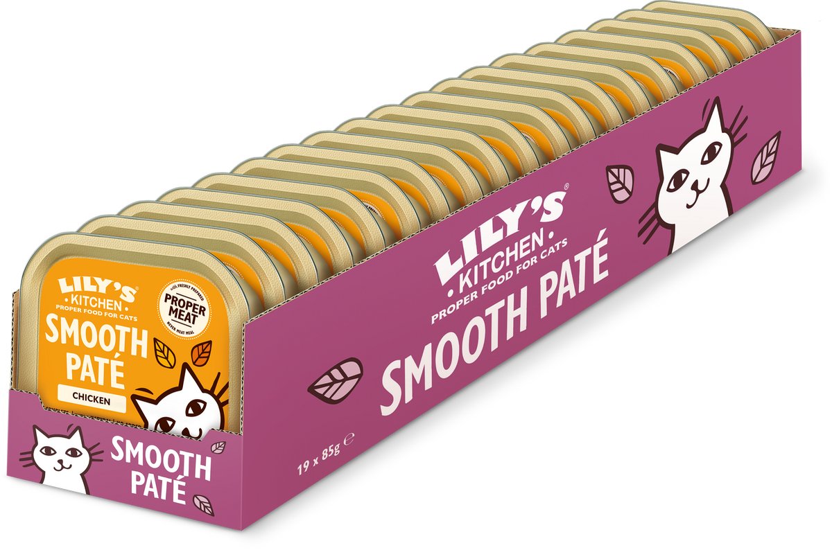 Lilys Küchenkatze glattes Pate -Hühnchen