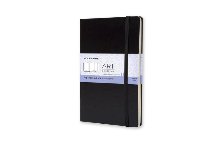 Japanisches Kunstalbum von Moleskine – groß – Hardcover – schwarz