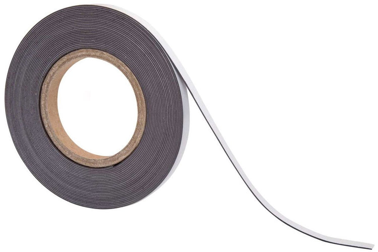 Maul Magnetbandkappe 1 Stück 40 g cm² magnetische selbstklebende Schreibleiste 10 m x 1 cm x 1 mm braun