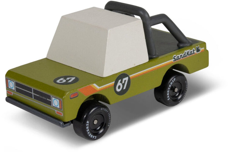 Candylab Toys Candycar Toons – Sandkatzen-Pickup – Holzfahrzeug – 3+