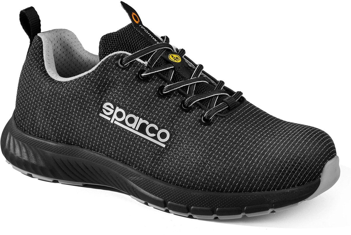 Sparco Arbeitsschuhe S3S – Traktion Asan – Schwarz Silber – Schwarz – 43