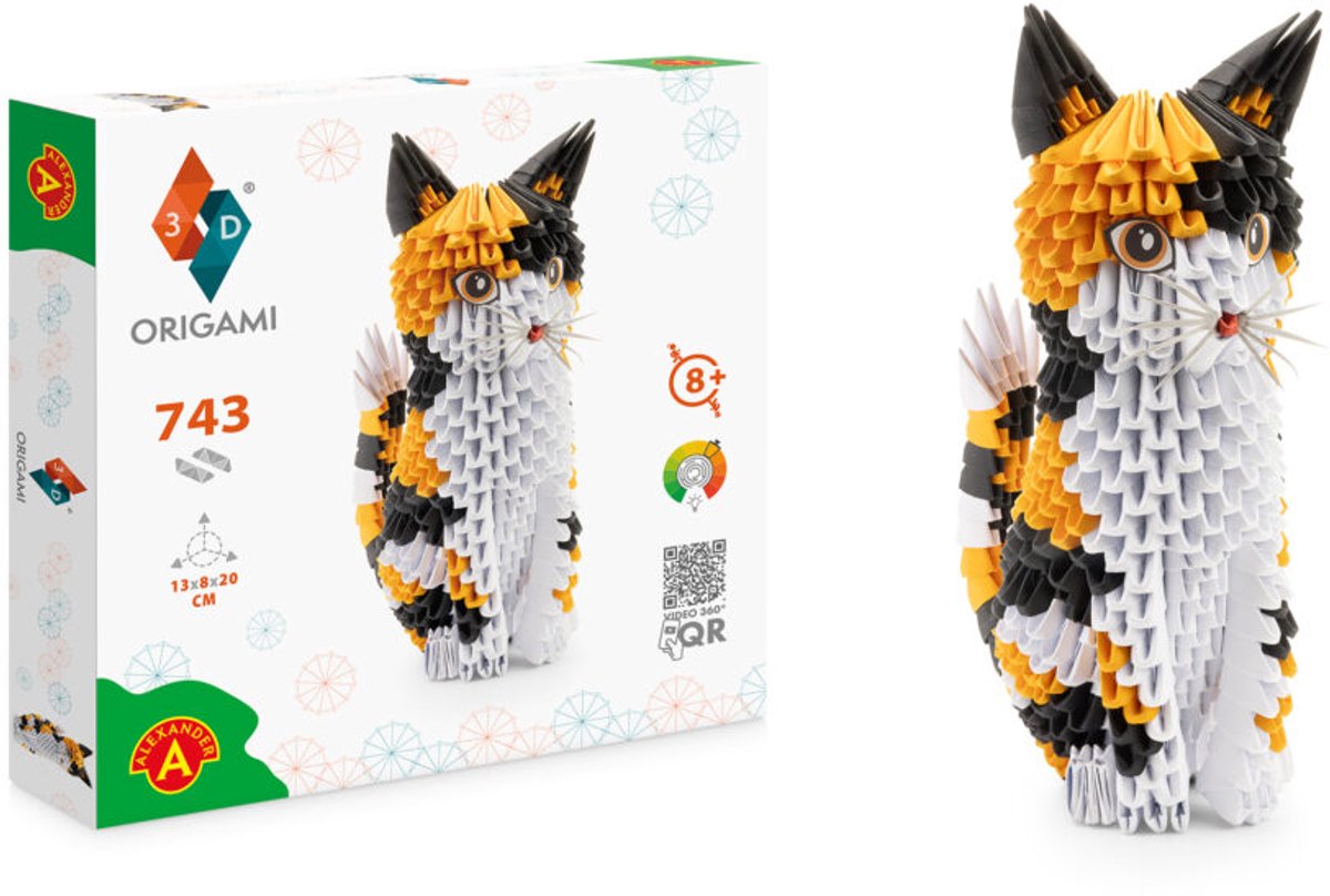 Alexander Toys 3D-Modell Origami-Katze – Papier