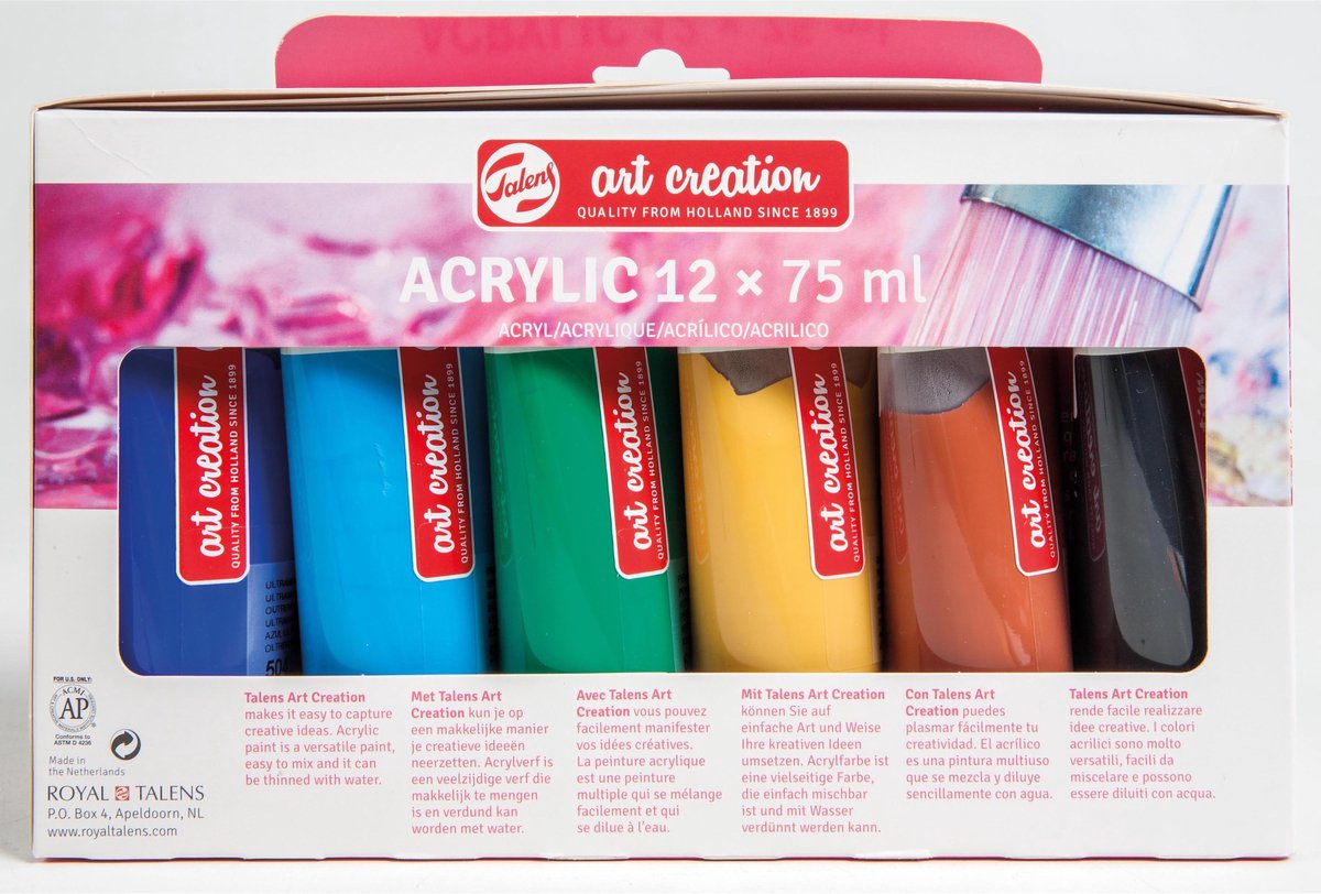 Talens Art Creation • Acrylfarben-Set 12 x 75 ml