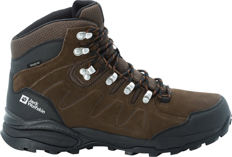 Jack Wolfskin Refugio Texapore Mid M Herren-Wanderstiefel – Braun Phantom – Größe 44
