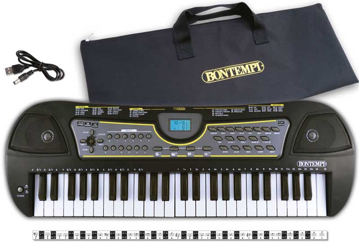 Bontempi spa bontempi - digitale Tastatur - 49 Tasten + Adapter + Tasche