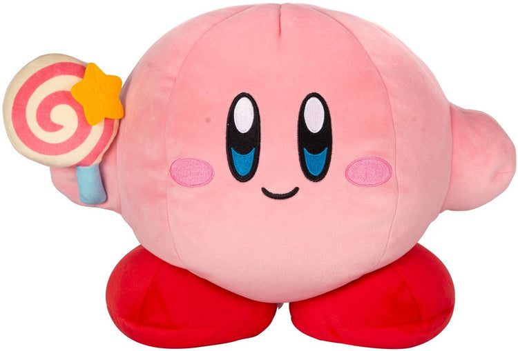 Tomy Kirby Mocchi-Mocchi Mega Kuscheltierfigur Kirby mit unbesiegbarem Zauberstab 33 cm Kuscheltiere