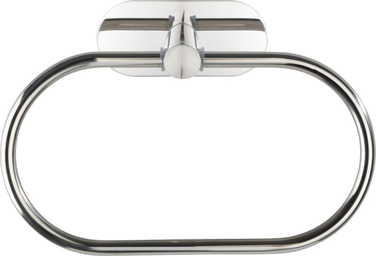 Wenko turbo-loc® Handtuchring Orea Edelstahl glänzend – Handtuchhalter – Montage ohne Bohren – selbstklebend – 10 Jahre Garantie