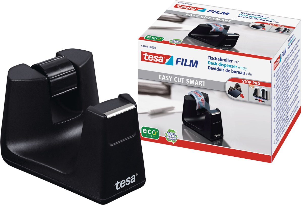 Tesa Klebebandhalter easy cut® smart schwarz
