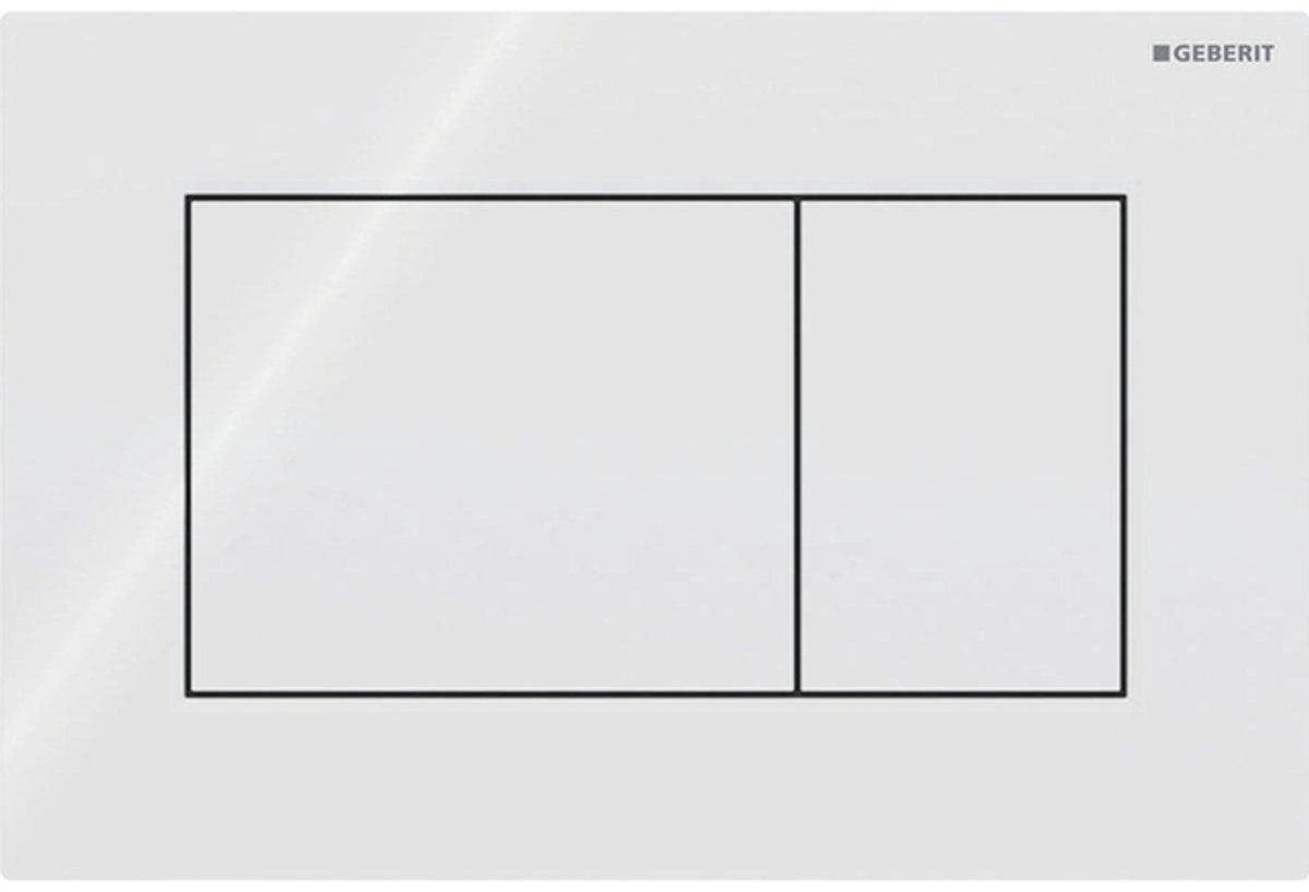 Geberit sigma01 Bedienplatte - 2-Tasten-Unterputz - quadratisch - alpinweiß