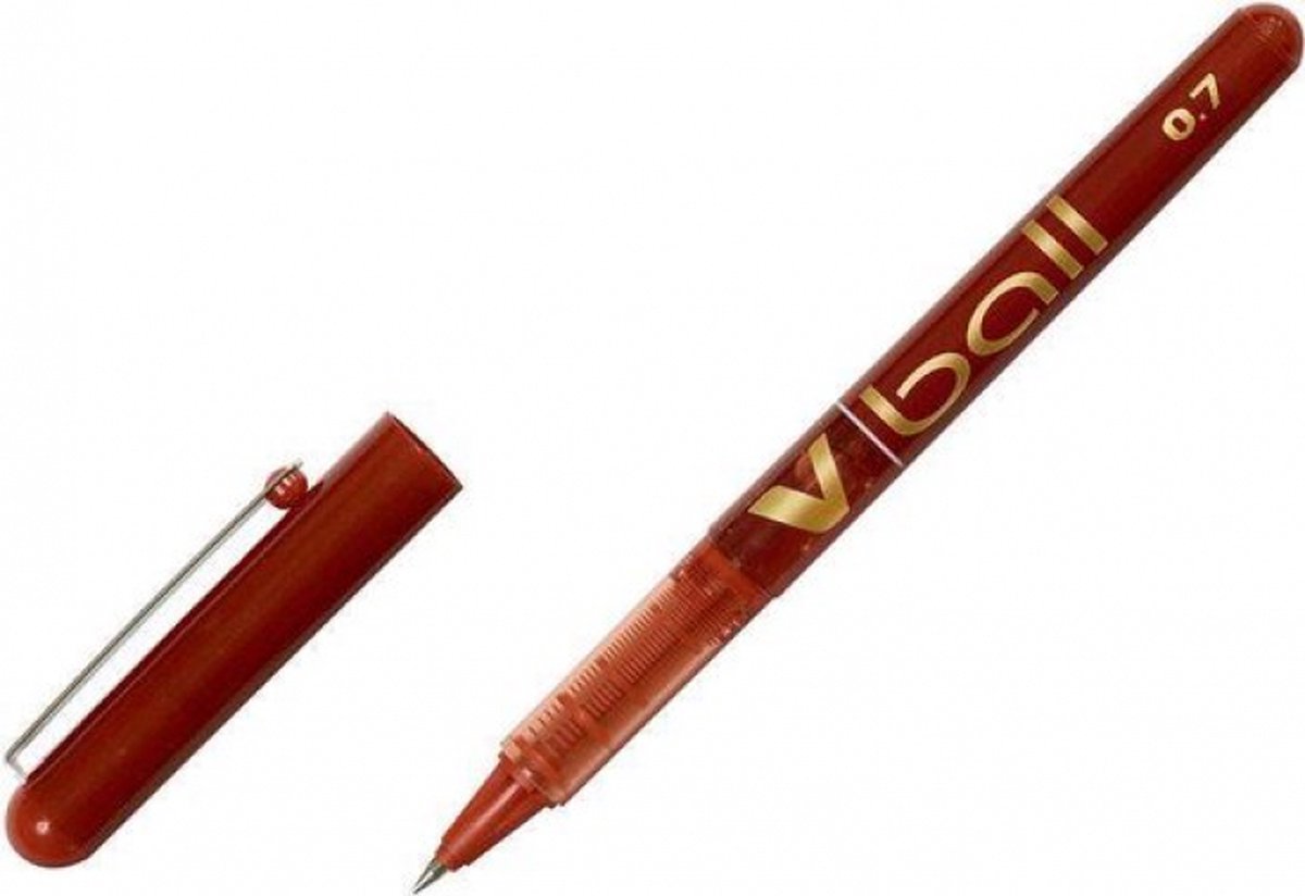 Pilotenroller V-Kugel rote Kugel 0,5 mm (12 Stück)