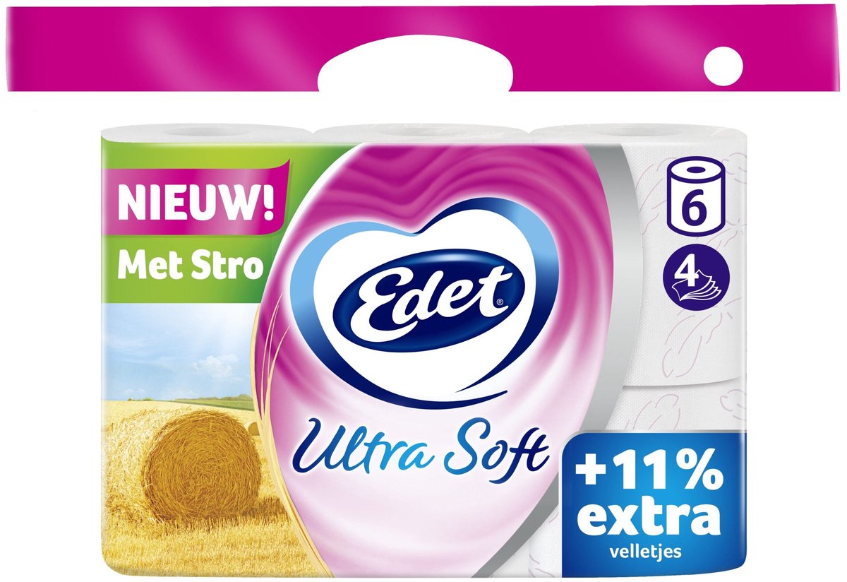 Edet ultra soft tp 4-lagig 4x6 (Stroh)