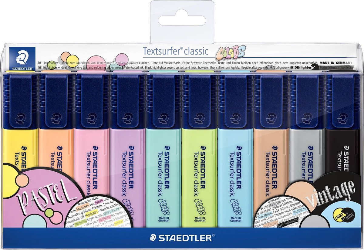 Staedtler Text Surfer Classic Textmarker - Set 10 Stück neu