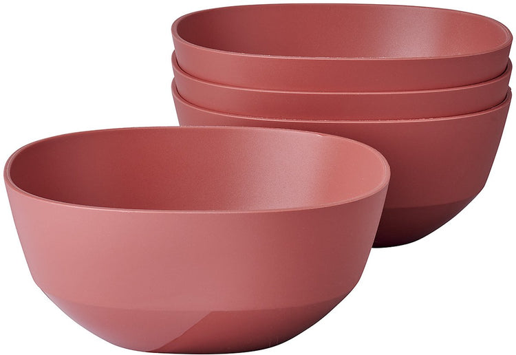 Mepal Servierschüssel Silueta - 4x 750 ml - Salatschüssel - Vivid Mauve