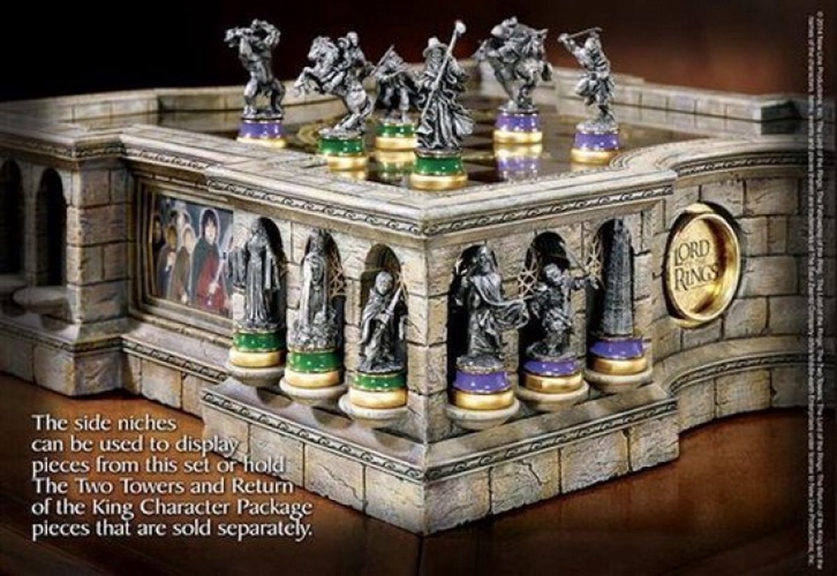 Die edle Kollektion „Herr der Ringe“-Schachspiel