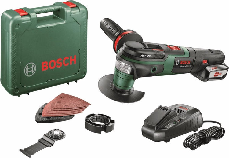 Bosch advancedmulti 18 Multifunktionswerkzeug - mit Koffer - mit 1x 18 V Akku und Ladegerät
