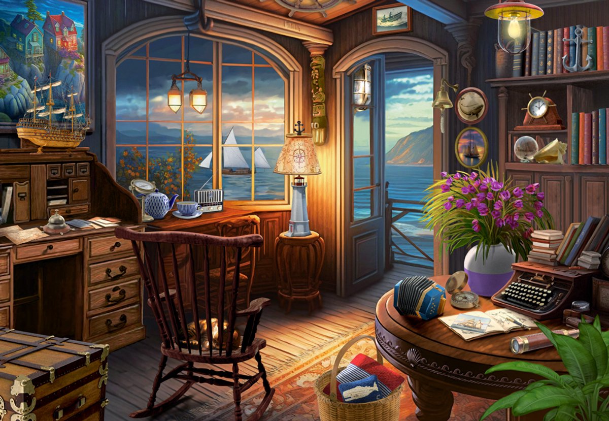 Castorland-Puzzle „Seemannshaus“ – 1000-teiliges Puzzle.