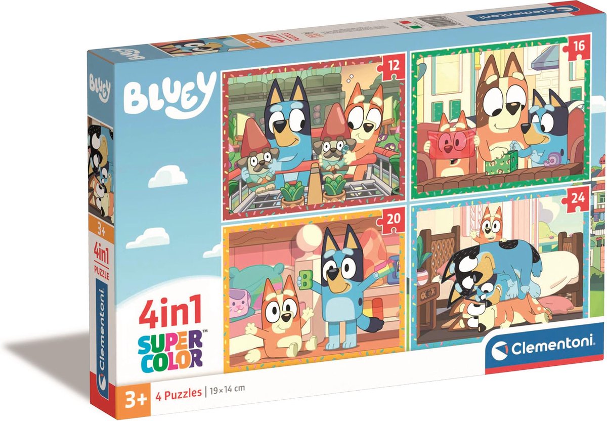 Clementoni Puzzle 4in1 Bluey