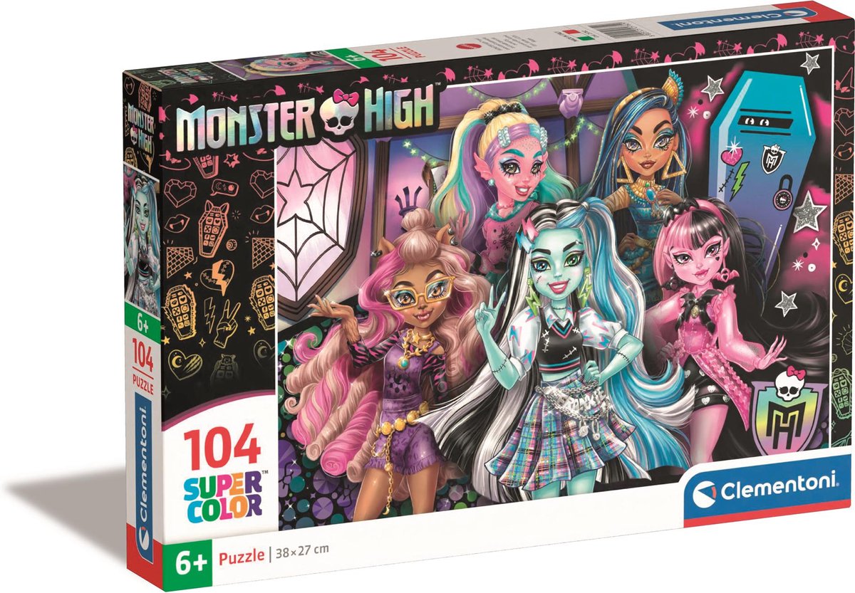 Clementoni – Puzzle – 104 Teile – Monster High – Kinderpuzzle – ab 6 Jahren