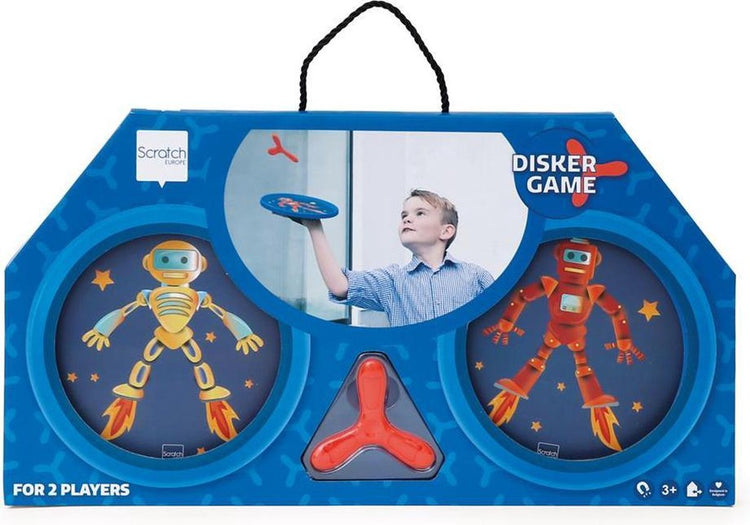 Scratch-Hand-Disker-Duo - Roboter - mit 1 Magnet-Disker - 3 Jahre