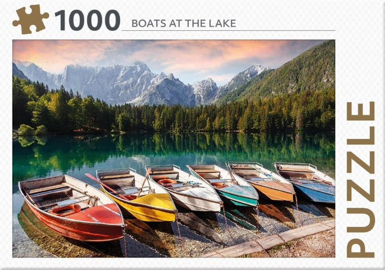 Rebo-Puzzle – 1000 Teile – Boote am See – Premium-Qualität