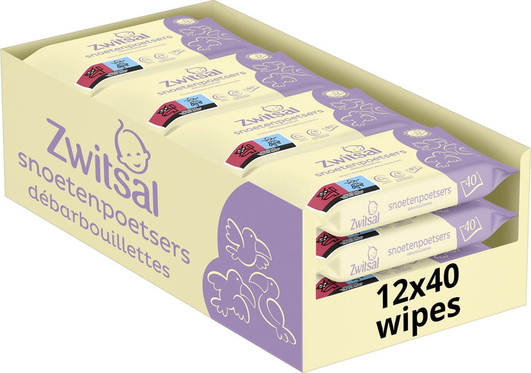 Zwitsal – Nasenreiniger – Kinder – 480 Tücher (12 x 40) – Vorteilspackung