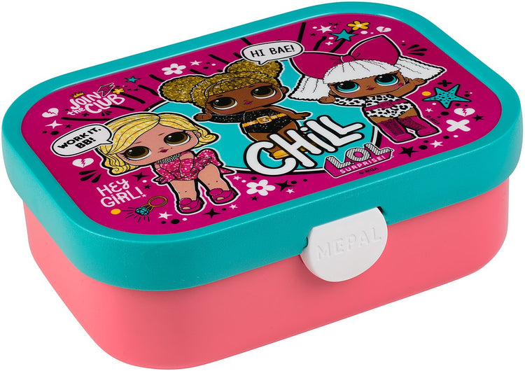 Mepal Lunchbox Campus – 750 ml – Lunchbox mit Fächern für Kinder – geeignet für 4 Sandwiches – l.o.l. Überraschung