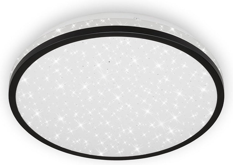 Briloner Acorus – LED-Deckenleuchte – Deckenleuchte – 3403-015 – Sternenhimmel-Effekt – Neutralweiß 4000 K – 12 W – 1200 lm – IP20 – 25.000 Stunden – ø28 x 7 cm