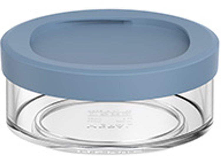 Mepal Lunchpot Fach Ellipse – 200 ml – extra Fächer für Lunchpot 500 ml – Joghurtbecher und Müslibecher to go – spülmaschinenfest – Nordic Blue