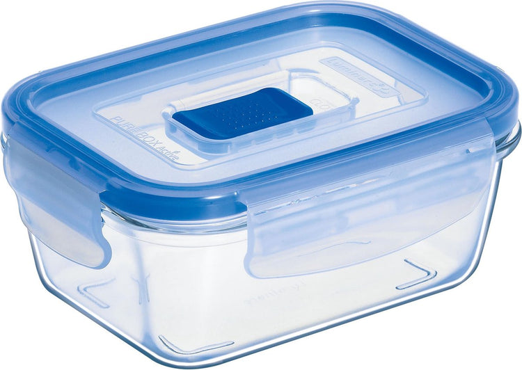 Luminarc Pure Box Active Frischhaltebehälter – Glas – quadratisch – 0,38 l