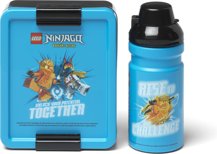Lego Ninjago Lunchset – Trinkflasche und Lunchbox – Kunststoff