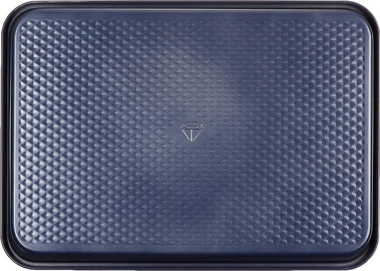 Blaue Diamant-Kuchenform 22 x 25,2 cm – PFAS-freie Antihaftbeschichtung – Keramik-Backschicht – ofenfest bis 230 °C – rechteckig – blau