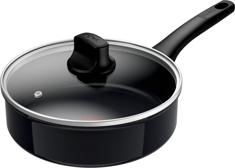 Tefal Revive Black - Bratpfanne - ø24 cm - mit Deckel - Keramik - PFAS-frei - für Induktion geeignet