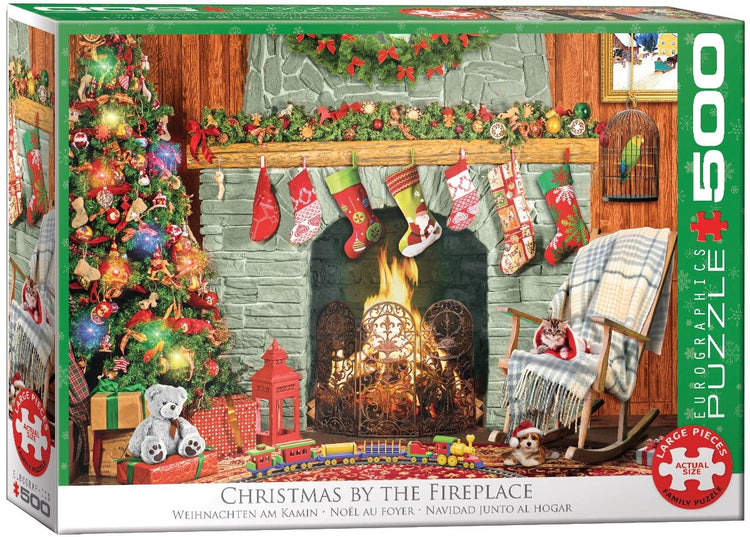 Eurographics – Weihnachten am Kamin – Paul Normand – 500 Teile 68×48cm (B×H) – Puzzle