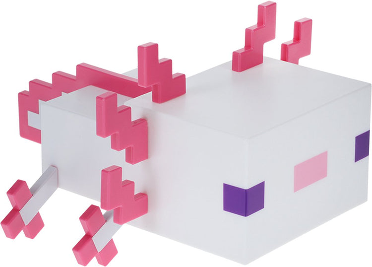 Paladone Minecraft Axolotl-Licht – offiziell lizenziert, fünf Farbmodi, Minecraft-Lampe zum Dekorieren Ihres Gaming-Schreibtisches oder Nachttisches, Schlafzimmerdekoration für Minecraft-Gamer, batteriebetrieben –