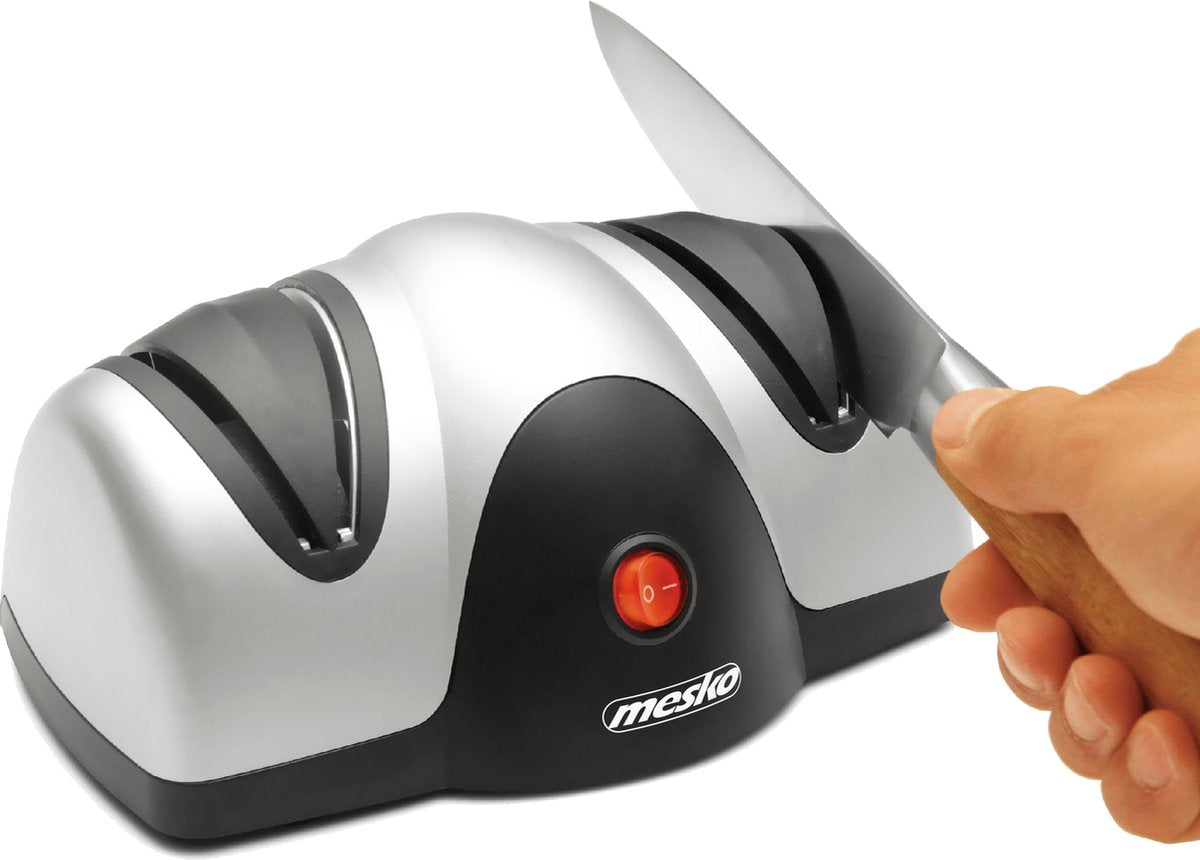 Mesko ms 4516 – Messerschärfer – elektrischer Messerschärfer – Leistung 40 W – rutschfeste Saugnäpfe – schärft und poliert
