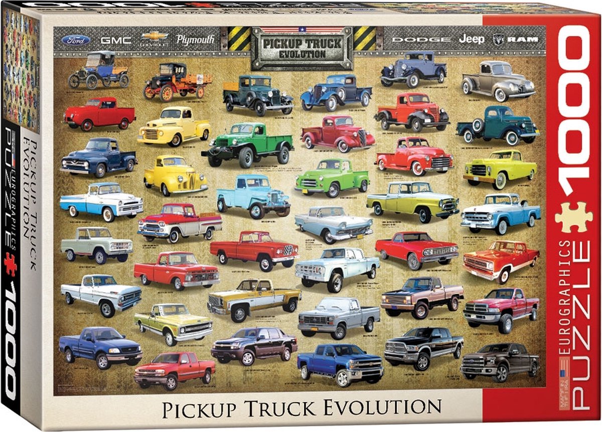 Eurographics Puzzle Pickup Truck Evolution – 1000 Teile