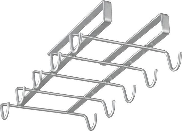 Metaltex - Getränkehalter - Tassenregal - Aufhängen ohne Bohren - Silber