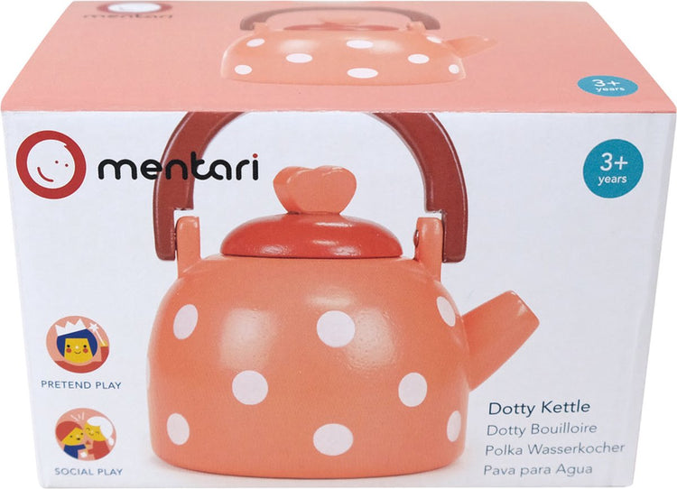 Mentari-Küche – Pfeifkessel Dotty – 10 x 8 x 11 cm – Holz – 3 Jahre