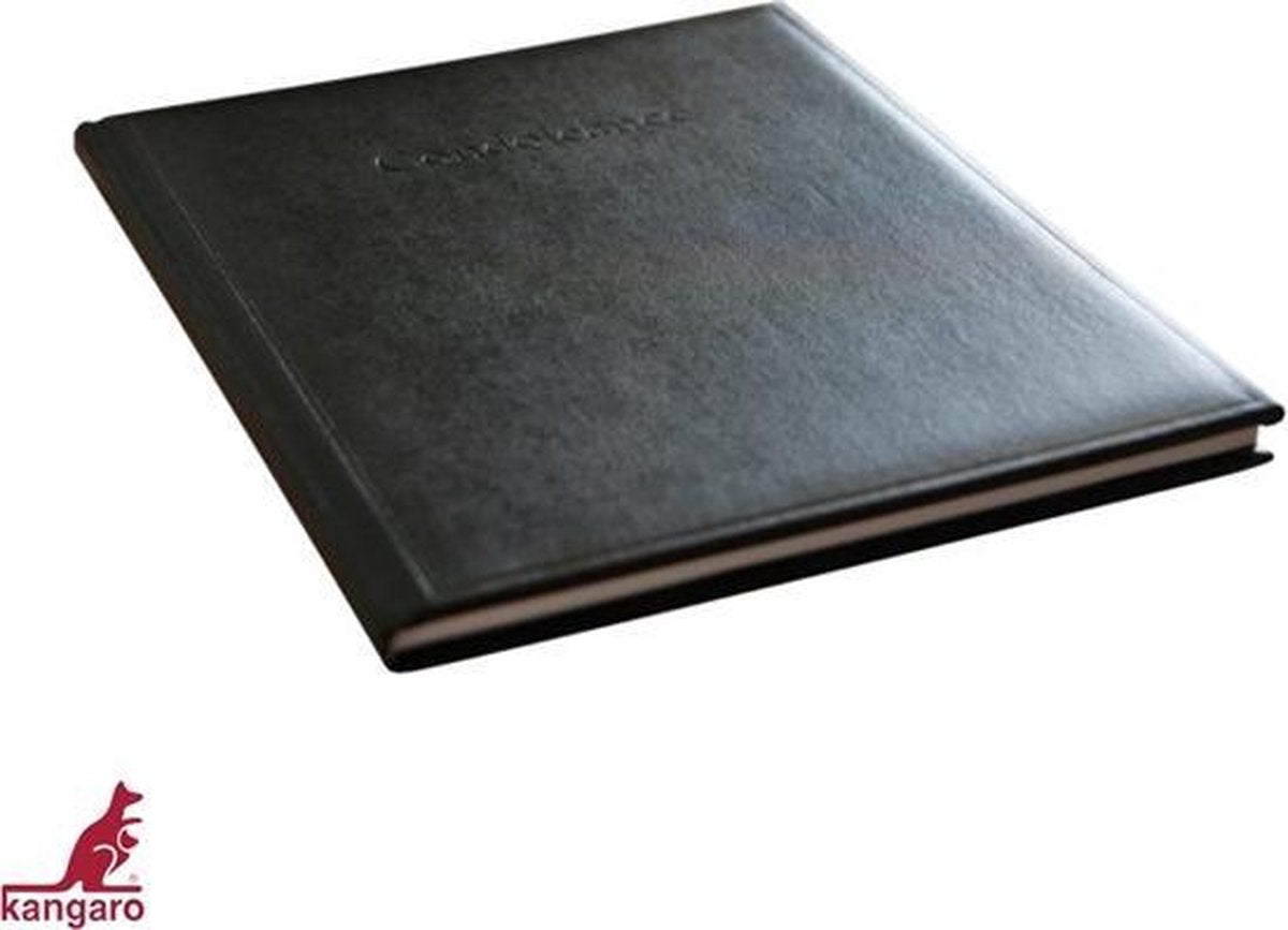 Kangaro-Kondolenzalbum – 26 x 21 cm – schwarz – Gästebuch – k-6630