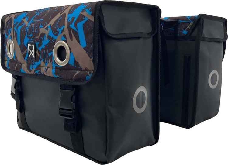 Wilex Wilex Fahrradbeutel Eisplanin 30 l blau und schwarz