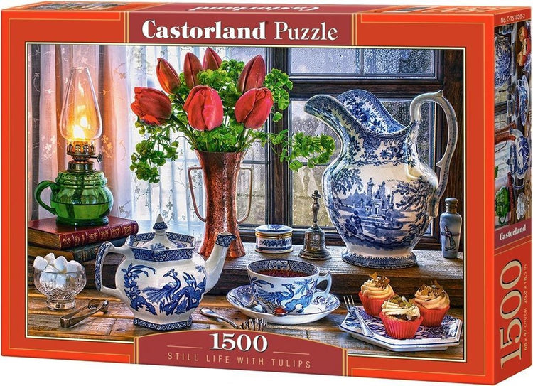 Castorland Stillleben mit Tulpen – Puzzle – 1.500 Teile – Satin-Finish – perfekte Passform – europäische Qualität