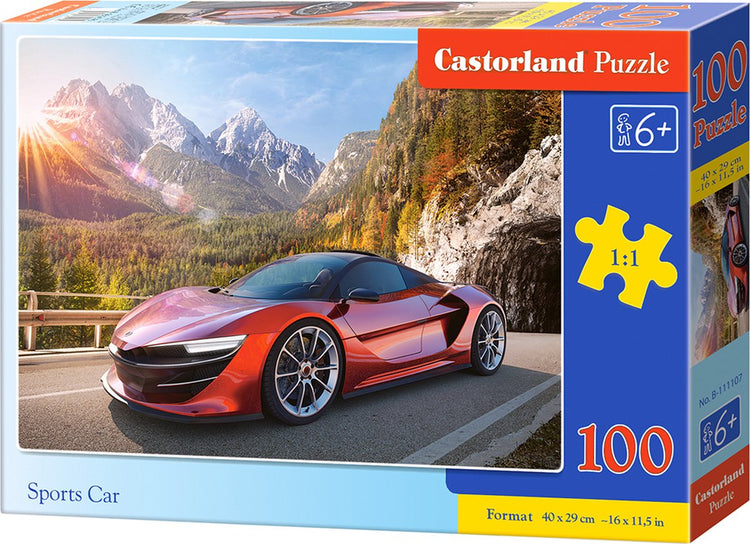 Castorland Sportwagen – Puzzle – 100 Teile – Autos – Premium-Qualität