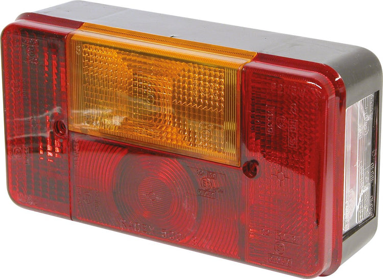Carpoint Rücklicht links 5 Funktionen 12V 19cm - rot weiß gelb