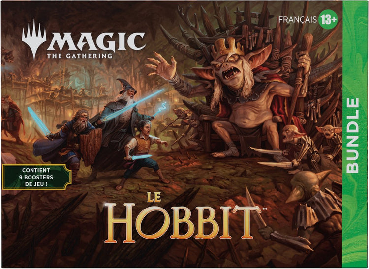 Magic the Gathering Bundle Magic: The Gathering | der Hobbit | 1 Booster-Sammler, 9 Booster de Jeu, 34 Gelände, 1 Carte Promo Premium + exklusives Zubehör | Kartenspiel mit Strategiesammlung