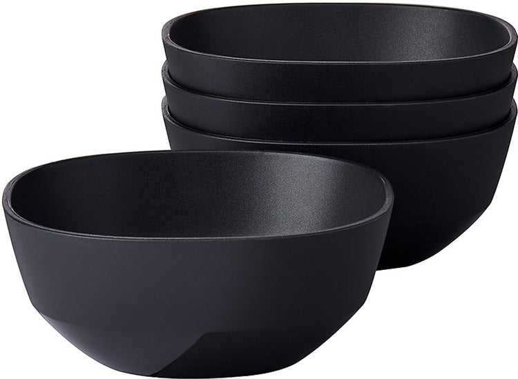 Mepal Servierschüssel Silueta - 4x 250 ml - Salatschüssel - Nordic Black