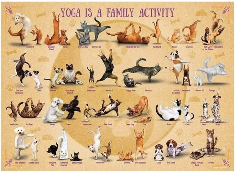 Eurographics Puzzle Yoga ist eine Familienaktivität – 500 Teile
