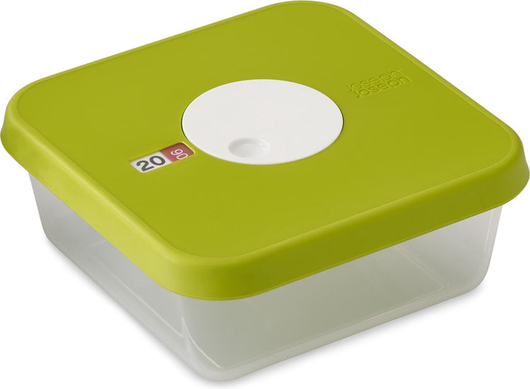 Joseph Joseph Zifferblatt-Aufbewahrungsbox für Lebensmittel – Datumsanzeige – 1,2 l – grün