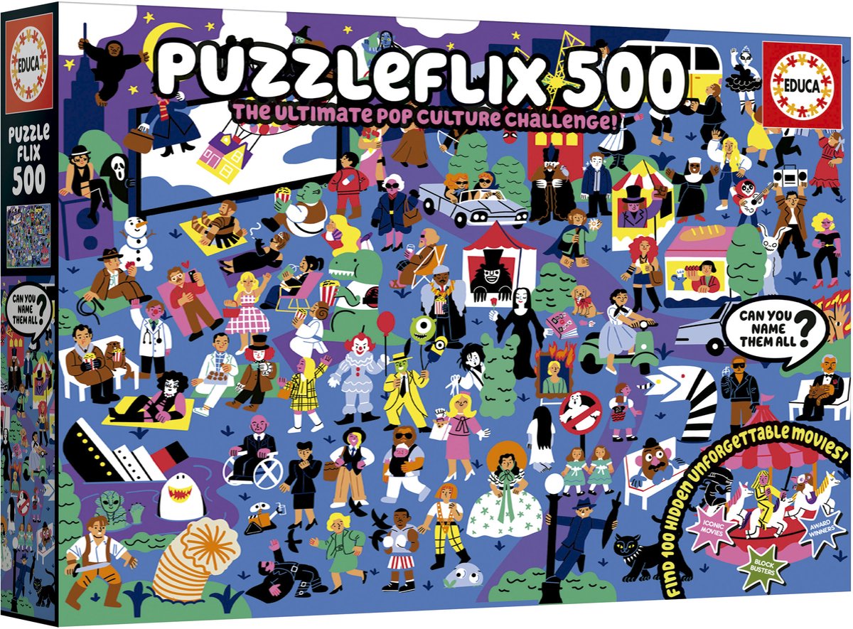 Educa - Puzzle - 500 Teile - Flix - Puzzle