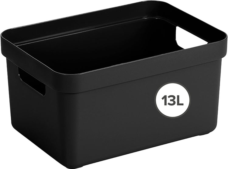 Sunware Sigma Home Aufbewahrungsbox 13l - 35x24,6x18,3 cm - Schwarz